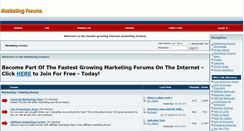 Desktop Screenshot of marketingforums.net