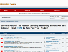 Tablet Screenshot of marketingforums.net